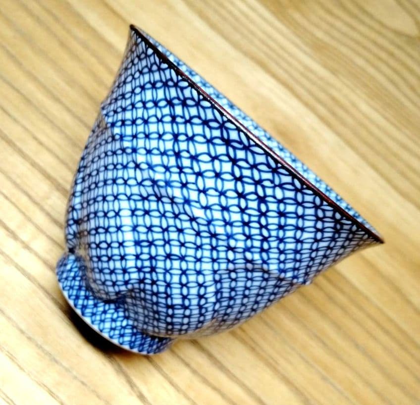 ☆ 平安孝峰 清水焼 超絶七宝文湯呑