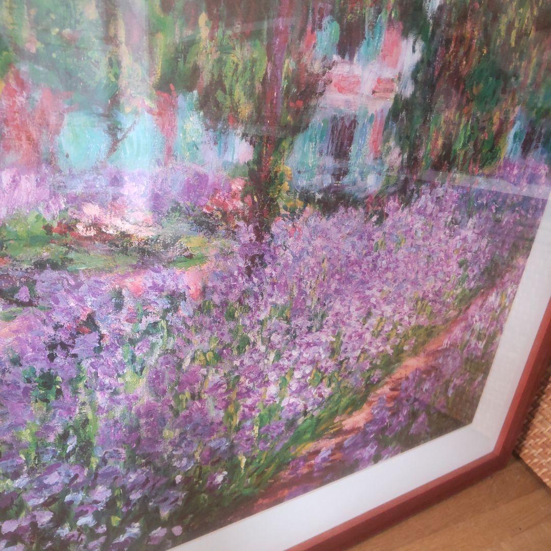 MONET　モネ　大型　絵画　1900年　ジヴェルニーのモネの庭