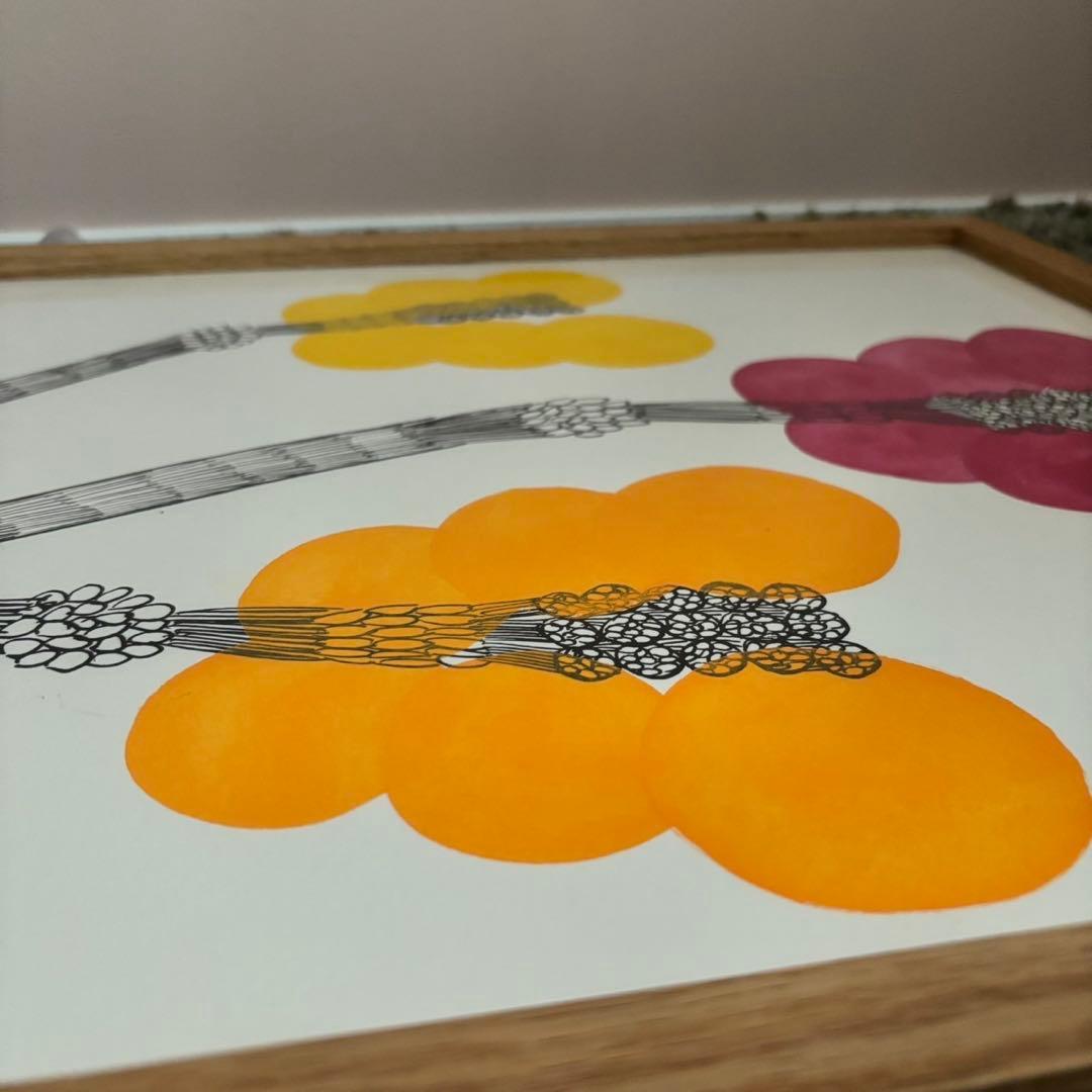 山口一郎　暖色系　原画　2025年　IDEE hanataba