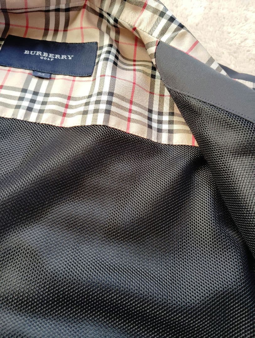 【週末限定セール】美品バーバリーゴルフブルゾン　ジャンパーメンズМ　ノバチェック