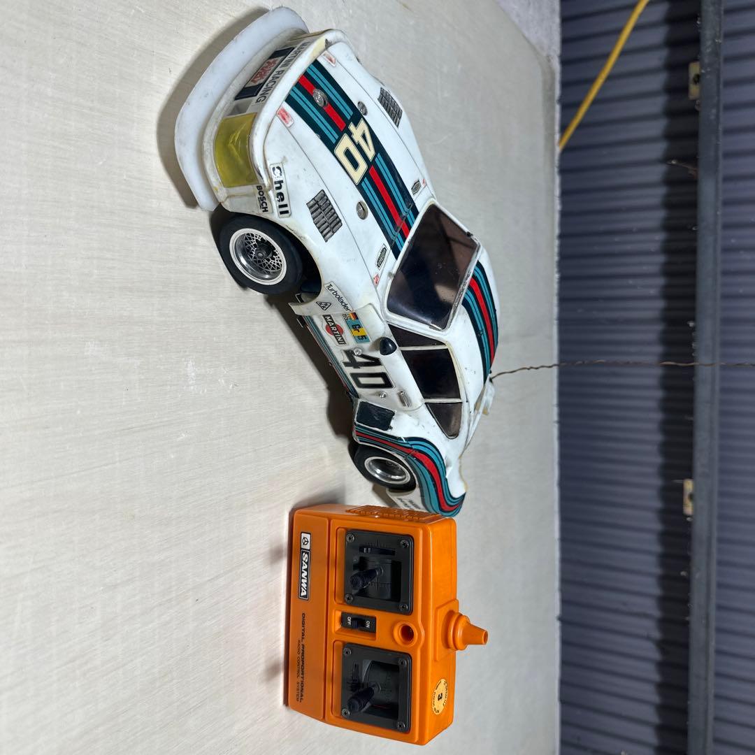 昭和レトロ　サンワ チャンピオンシリーズ　ラジコンカー ポルシェ 935ターボ