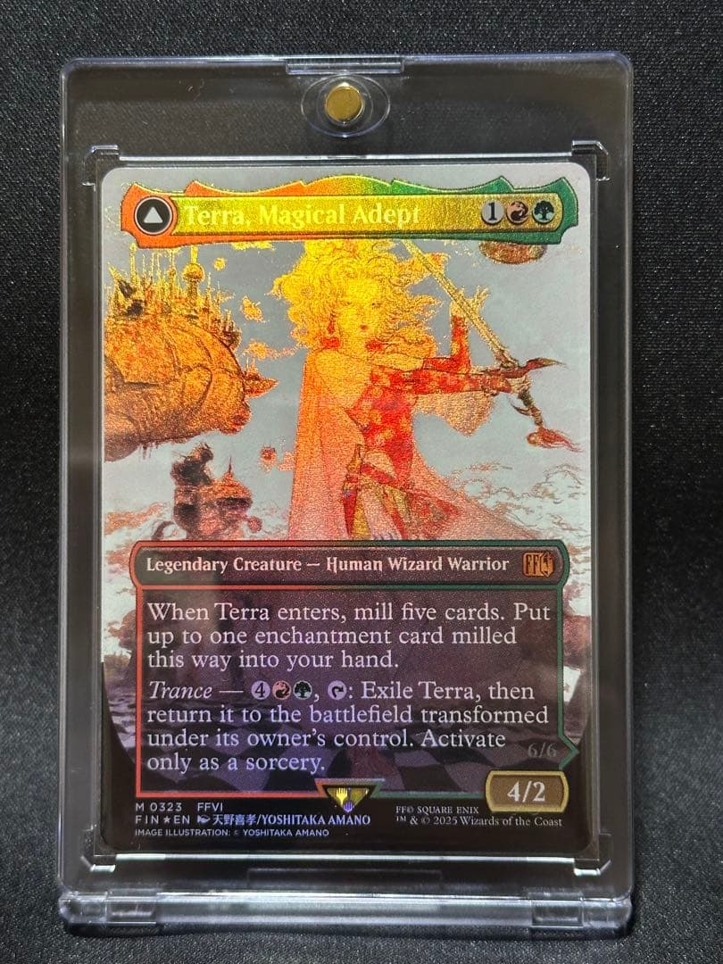 MTG Foil 魔導戦士、ティナ　英語 MTG ボーダーレス 天野喜考