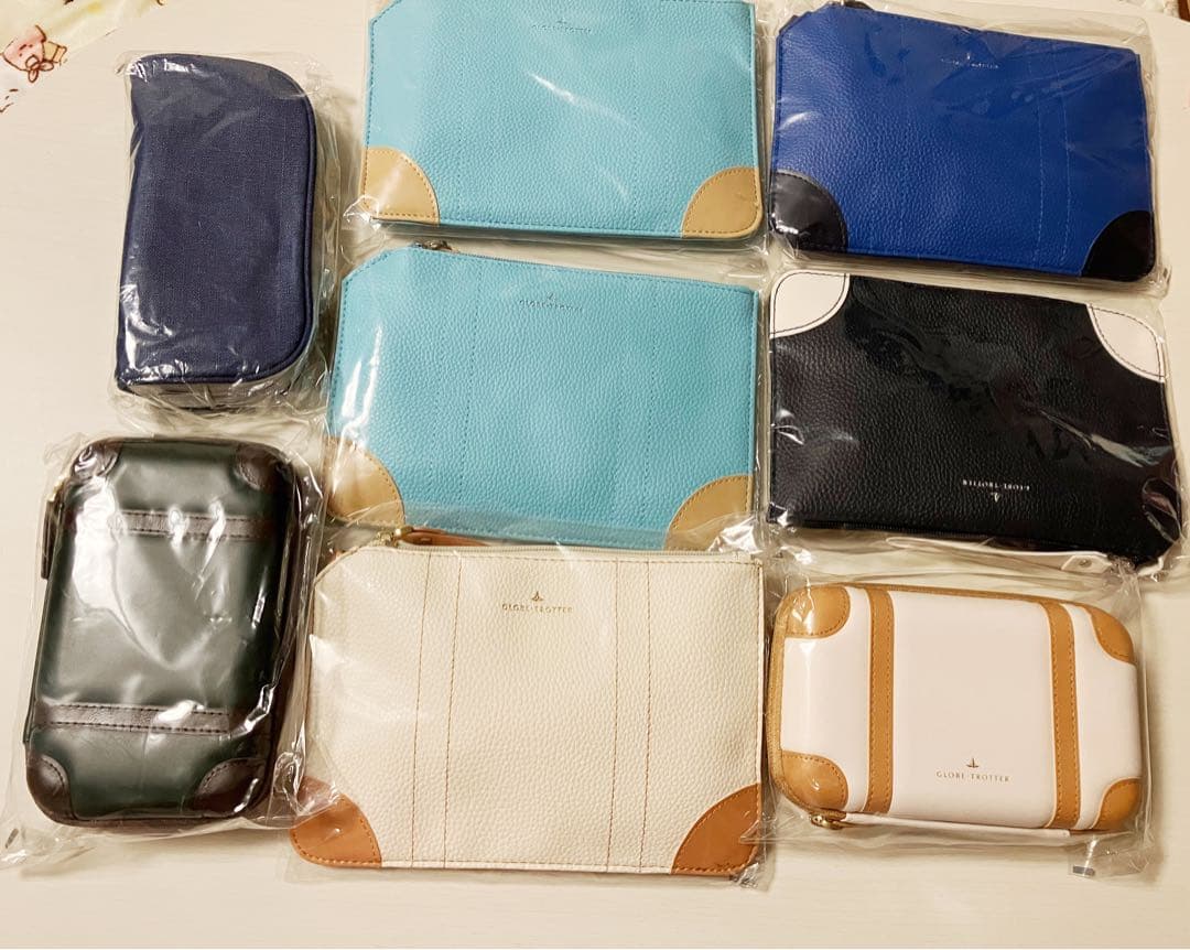 ANAビジネスクラス・ファーストクラスアメニティ ポーチ8個セット