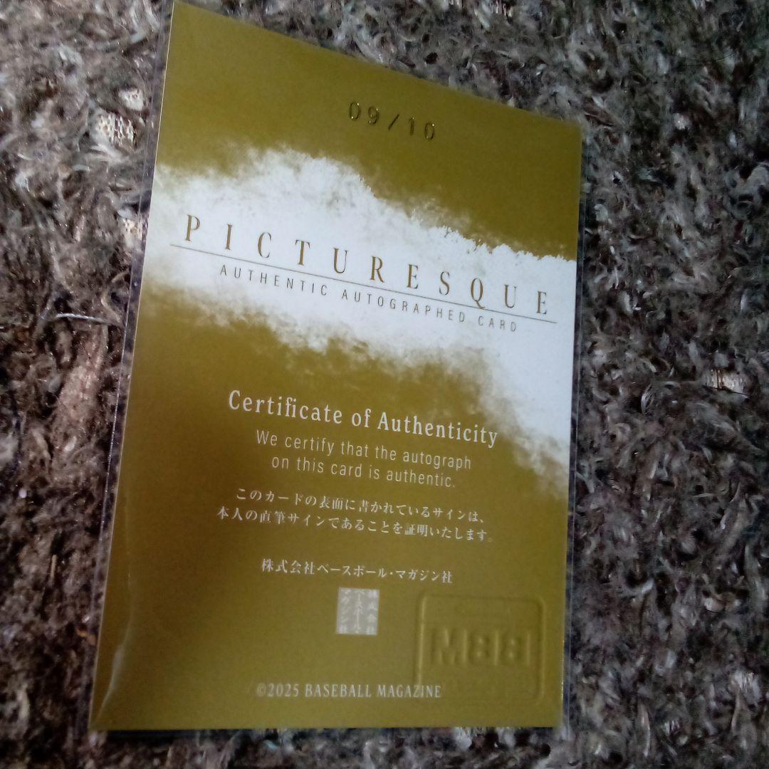 【日本ハムファイターズ 郡司裕也】　BBM 2025　PICTURESQUE