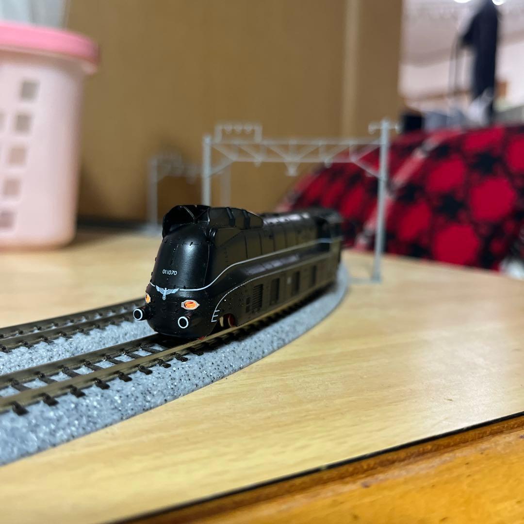 Fleischmann Nゲージ 蒸気機関車 ドイツ型 ライト点灯