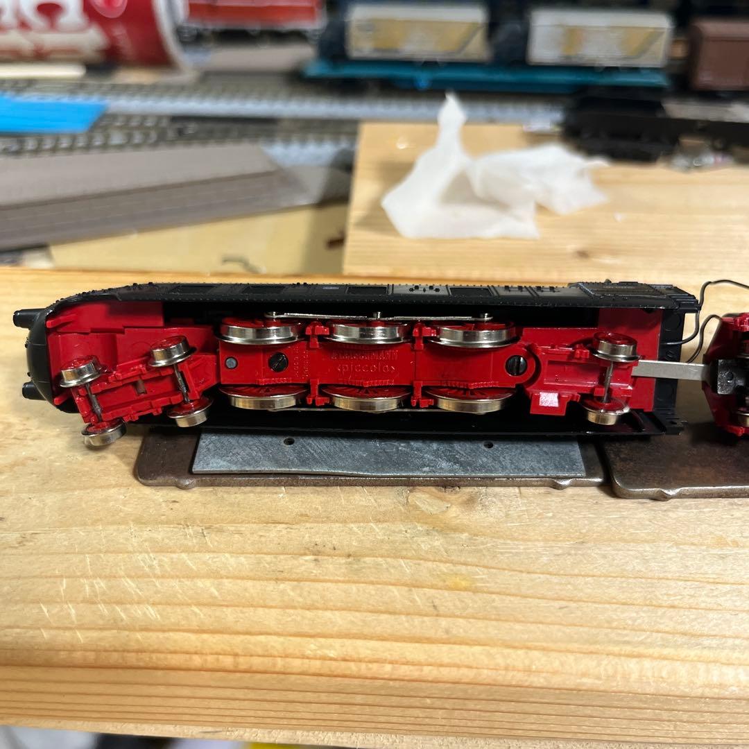 Fleischmann Nゲージ 蒸気機関車 ドイツ型 ライト点灯