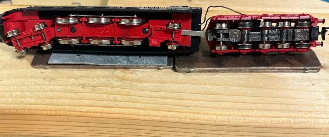 Fleischmann Nゲージ 蒸気機関車 ドイツ型 ライト点灯