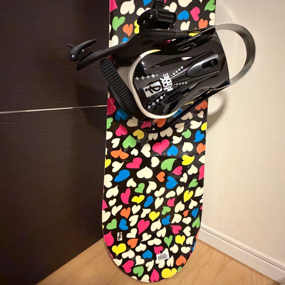 JOYRIDE ★スノーボード　150cm ハート柄　ビンディング