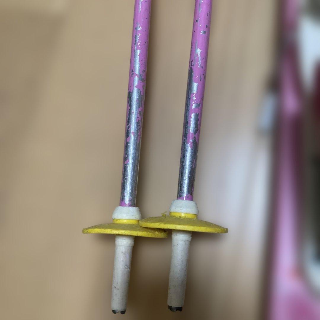 ロシニョール　スキー板　3点セット　ブーツ　ストック　21.5 255 ピンク