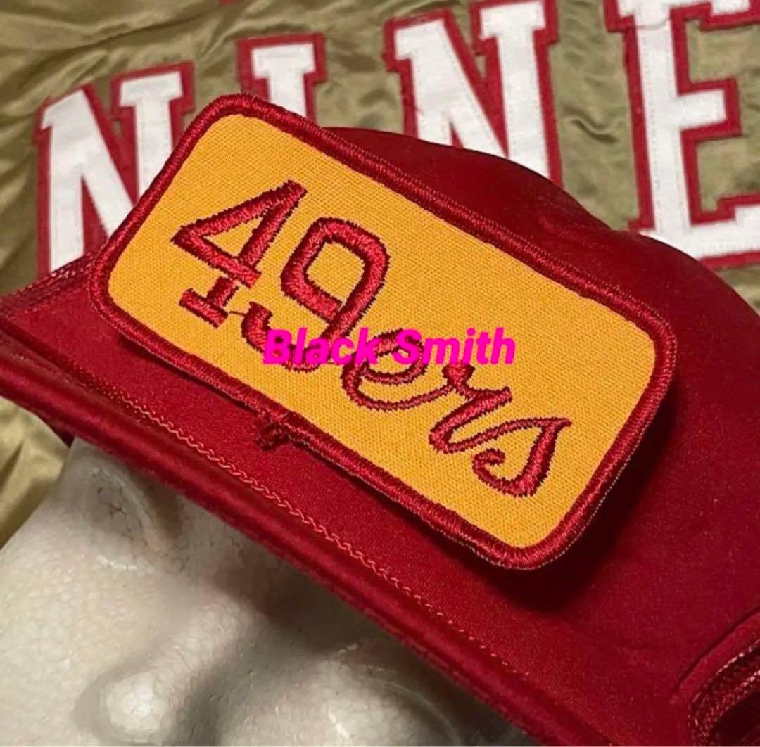 70s NFL 49ers アメフト ビンテージワッペン スタジャン キャップ