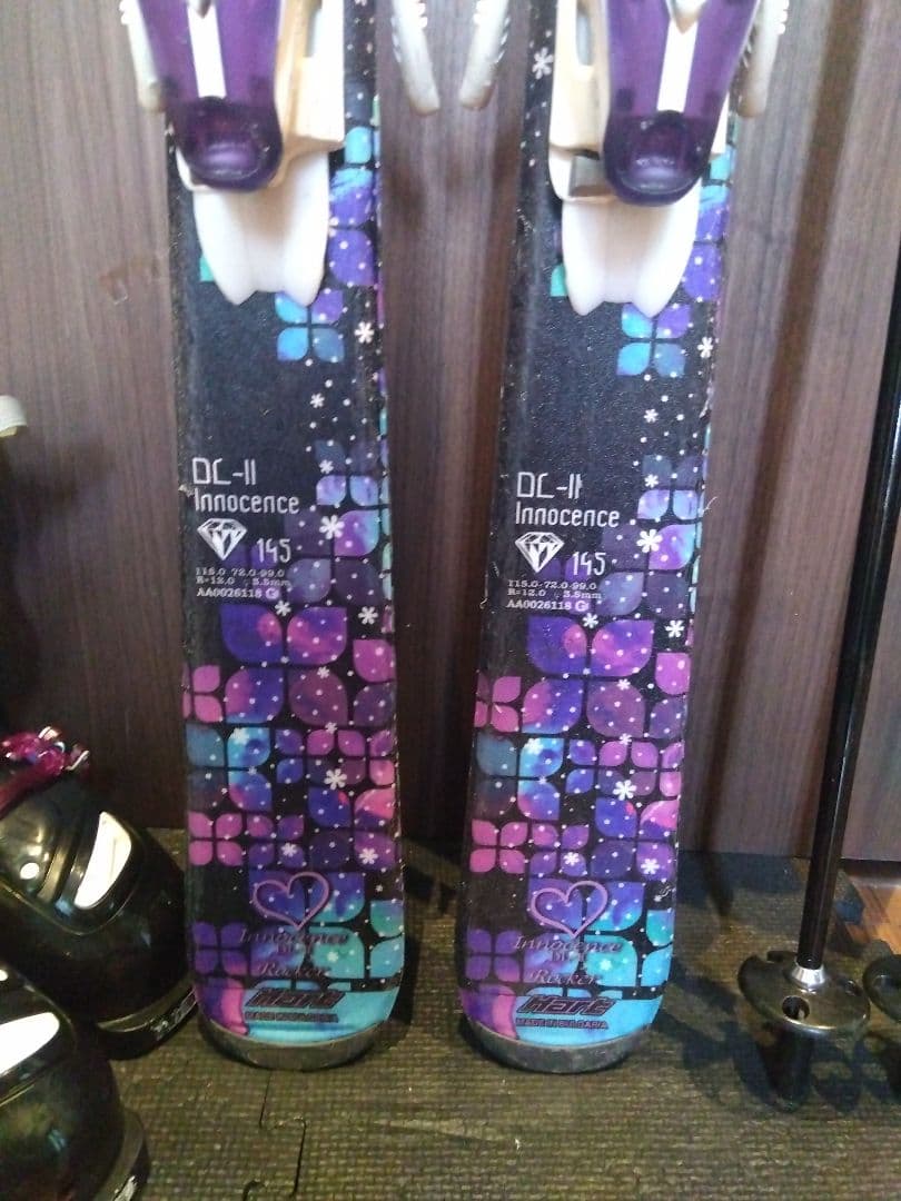 ✨️美品✨️HART/ティーンズ・レディース用/スキーセット/メンテ・WAX済✔