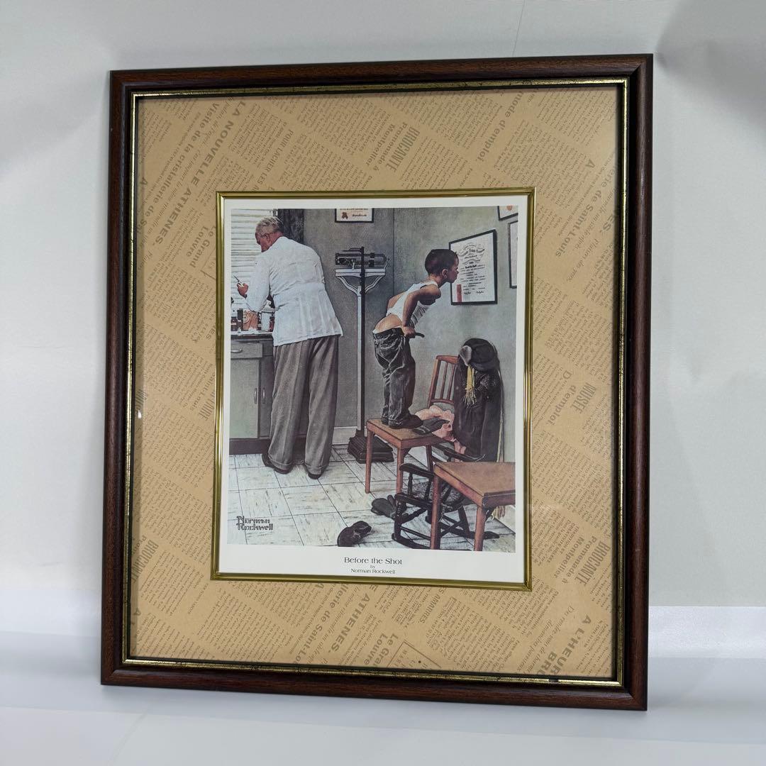 USA ヴィンテージ カーティス ノーマン・ロックウェル 額装 アート ポスター