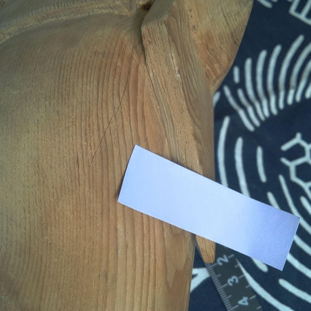 骨董２ 木製 日本人形 着物 約40cm