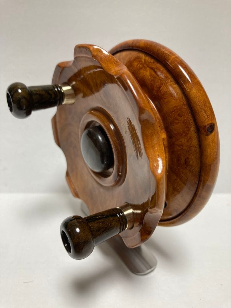 木製リール自作（落とし込み）花梨の瘤