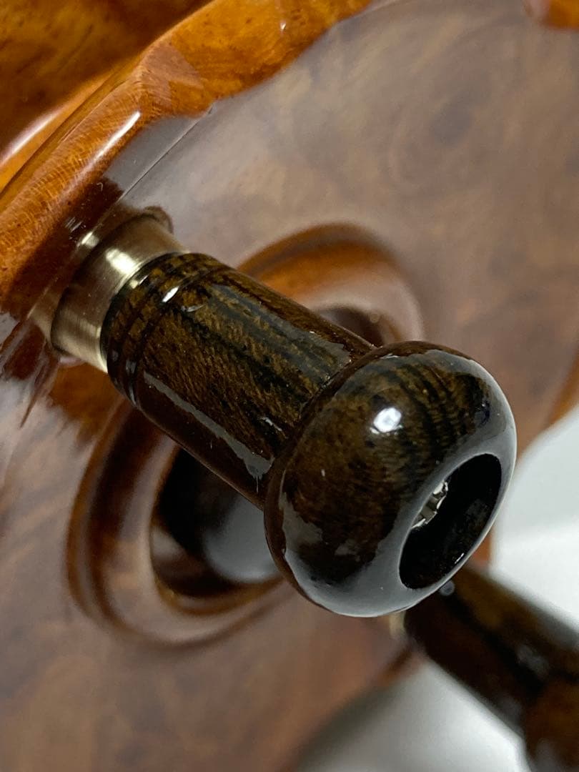 木製リール自作（落とし込み）花梨の瘤