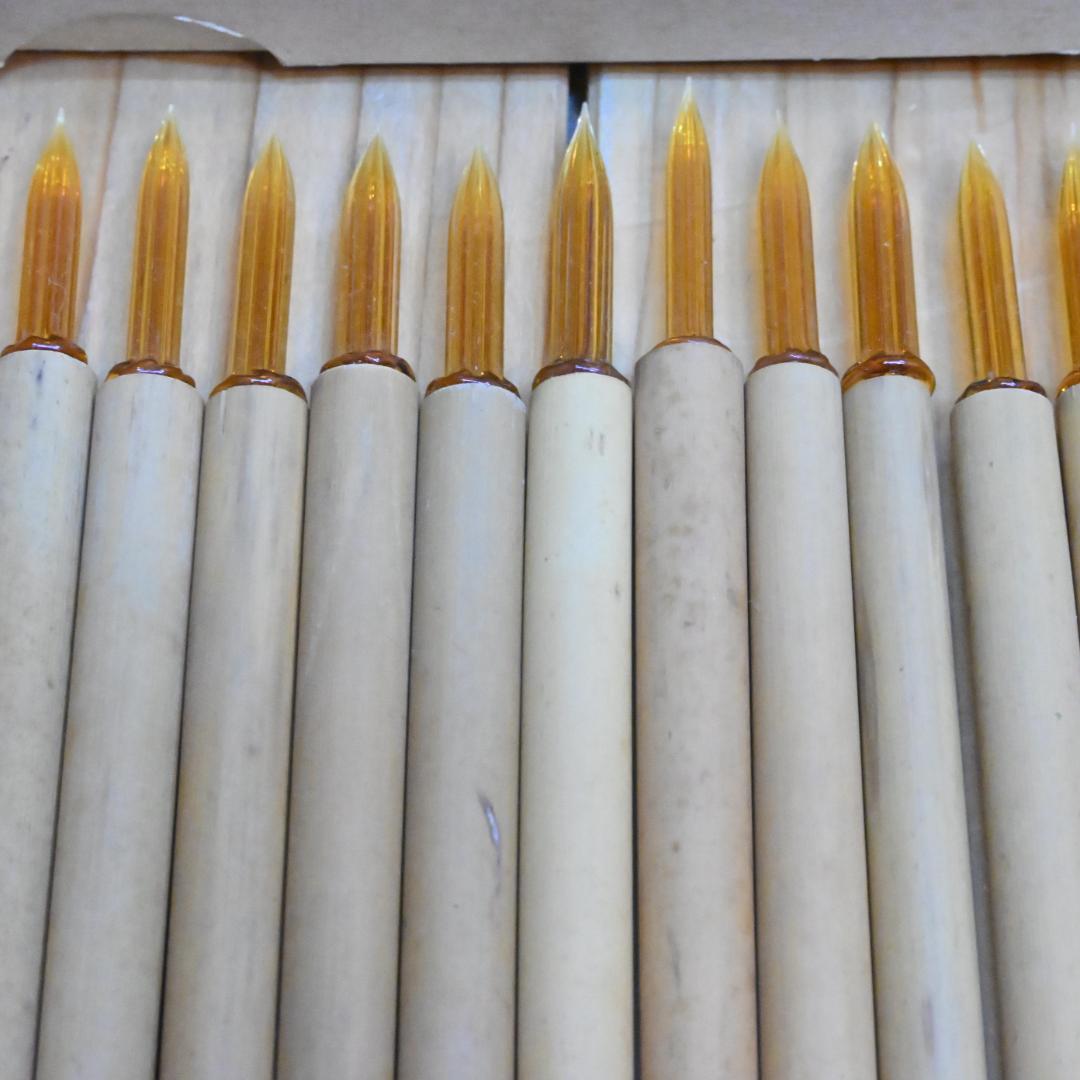 【新品】21本セット 佐々木ガラスペン 極細字オレンジ No.101 箱付ササキ