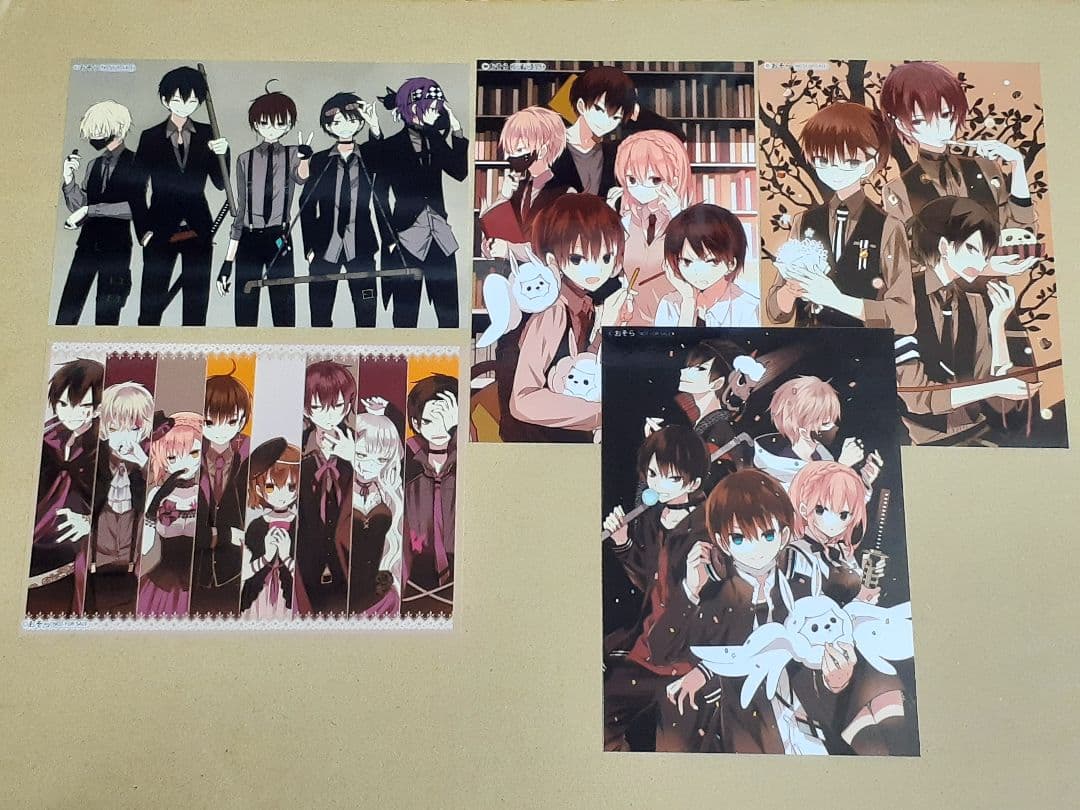 ナカノヒトゲノム ナカゲノ 原作絵 フェア特典 非売品 ブロマイド ５種