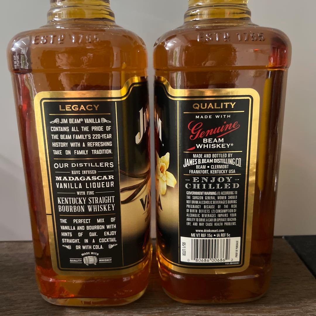 2本 Jim Beam Vanilla 750ml
