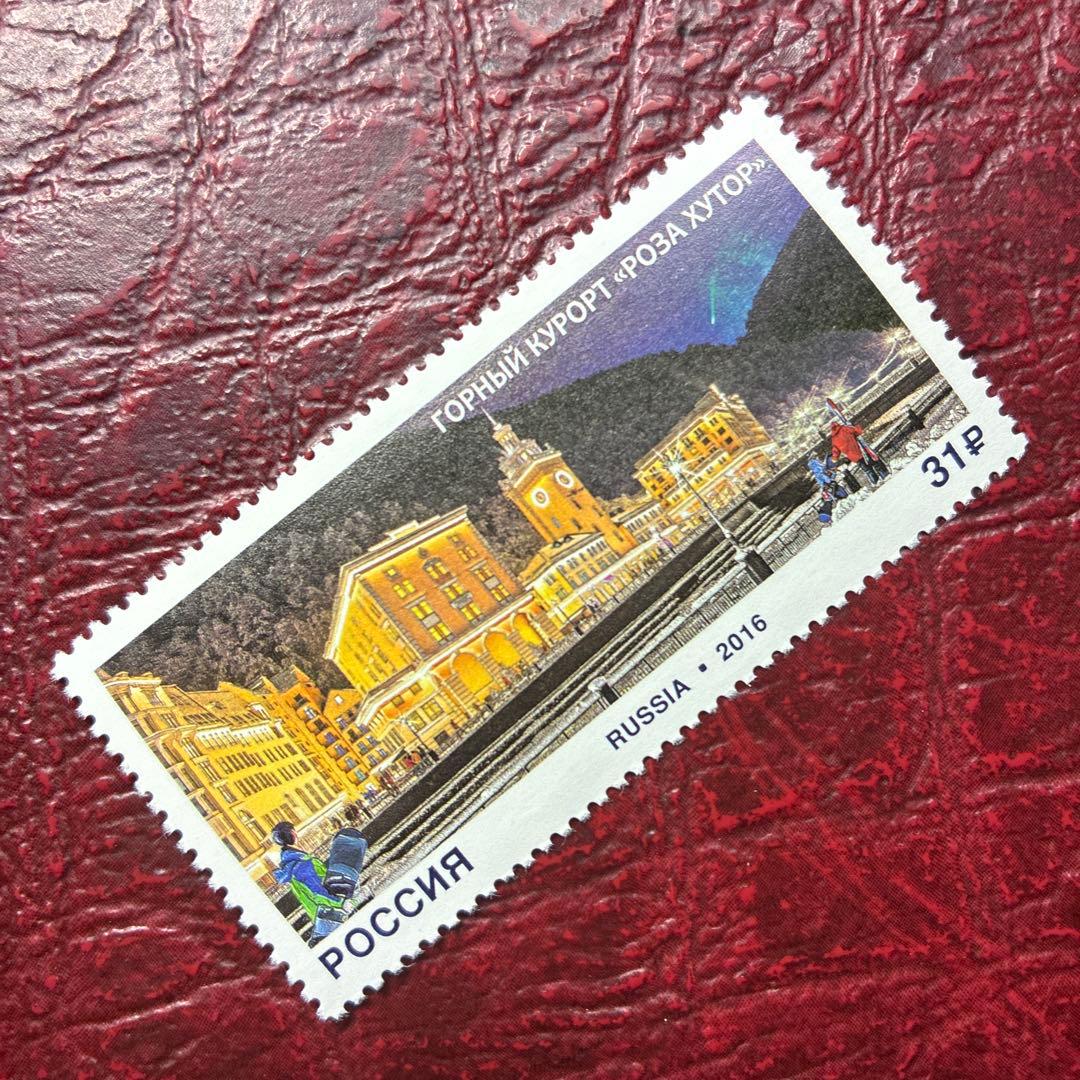 77110セール現品限　外国切手　ロシア発行建築物1種揃