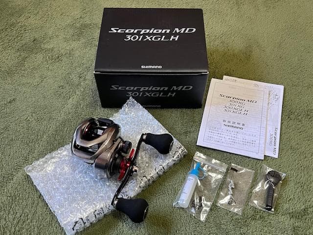 シマノ　21 スコーピオンMD 301 XGLH 左巻き ①