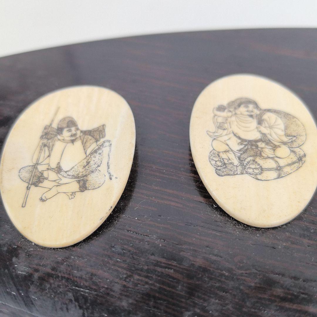 七福神　扇面額