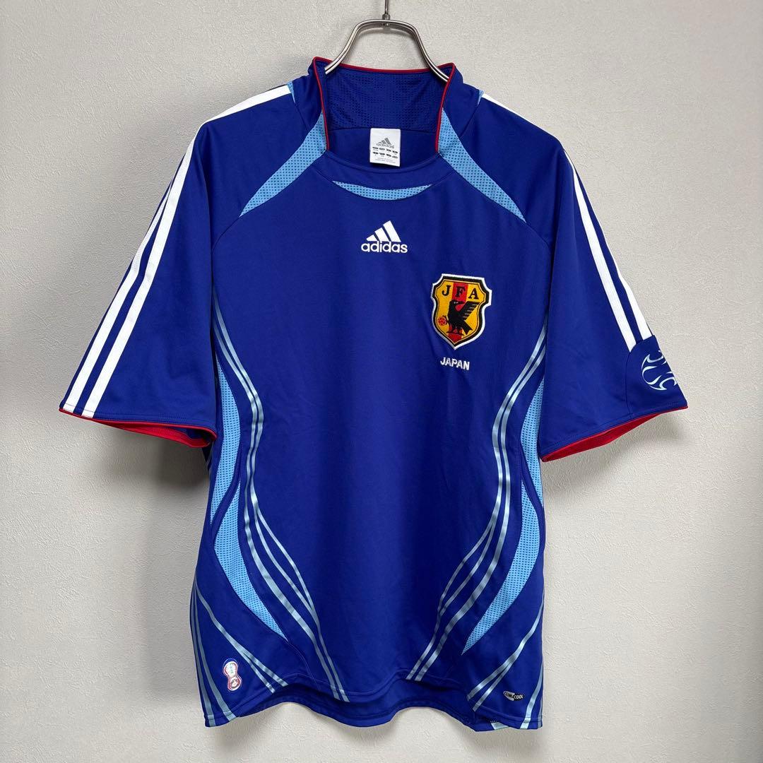 日本代表 adidas アディダス ユニフォーム ゲームシャツ 2006 L 青