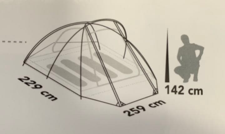 ヨーレイカ　4人用テント【並行輸入】
