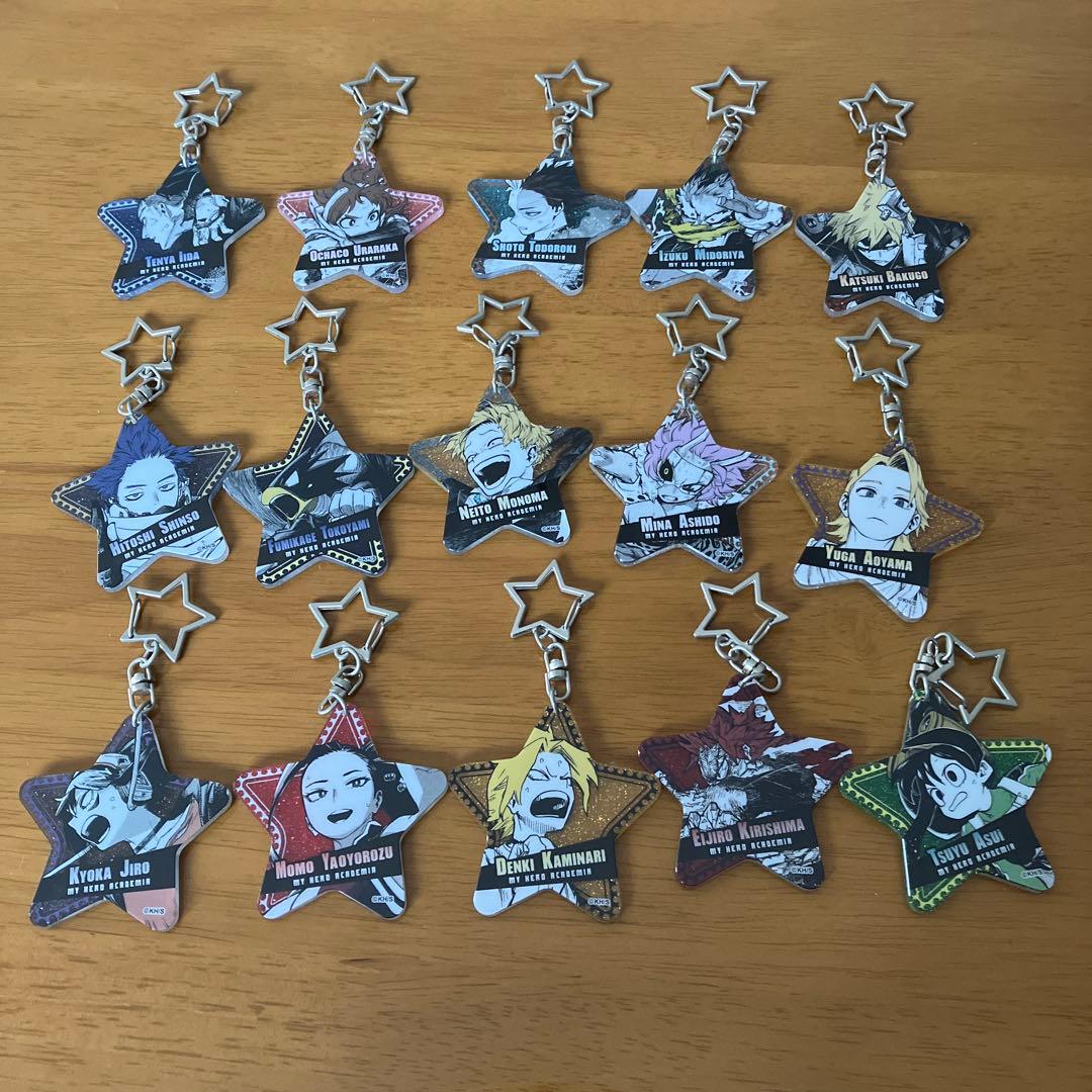 ヒロアカ 青山くんの皆きらめけラメキーホルダー 爆豪 緑谷 轟 物間 心操 切島
