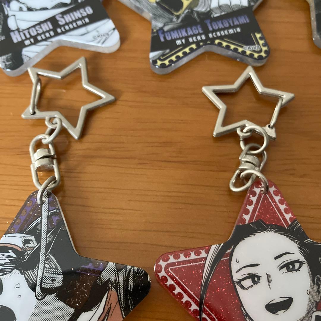 ヒロアカ 青山くんの皆きらめけラメキーホルダー 爆豪 緑谷 轟 物間 心操 切島