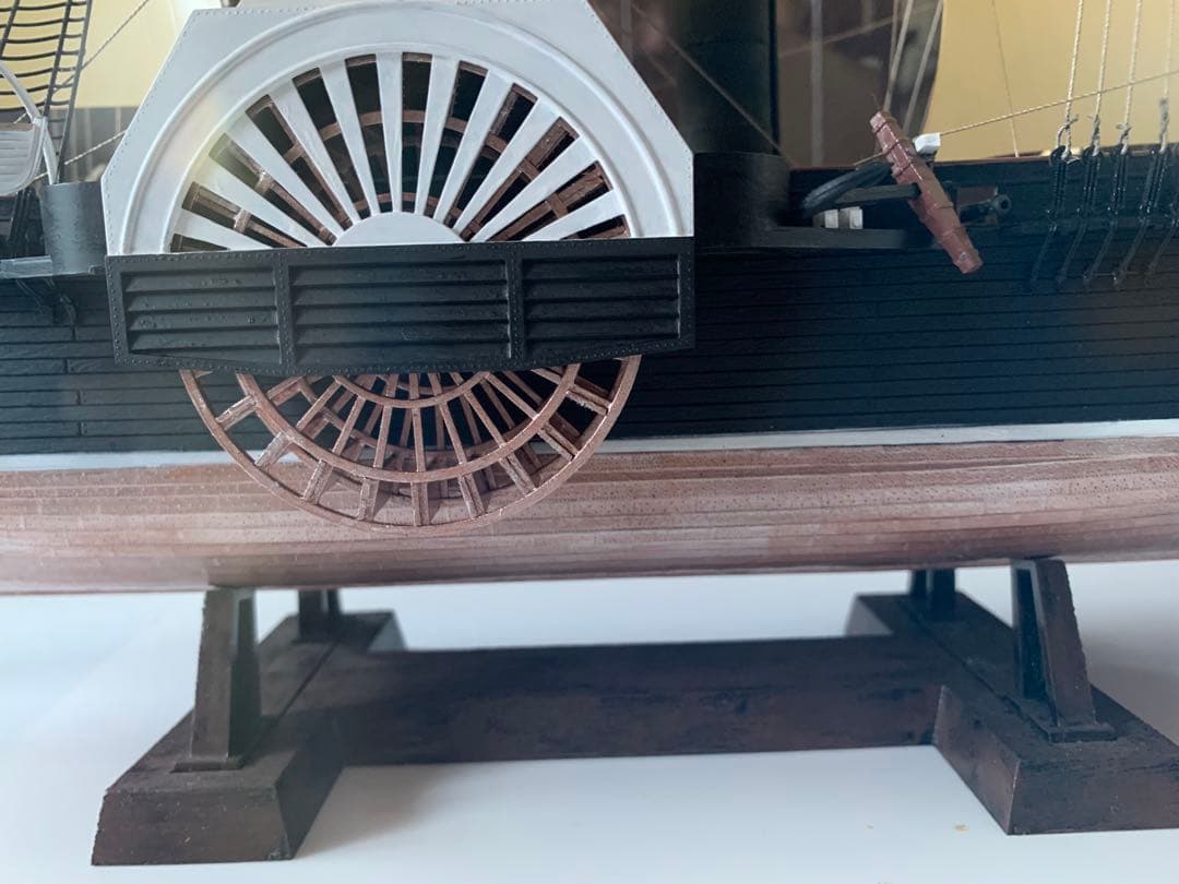 帆船模型　黒船　サスケハナ号　アクリルケース付き 香川まで取りに来てもらえる方