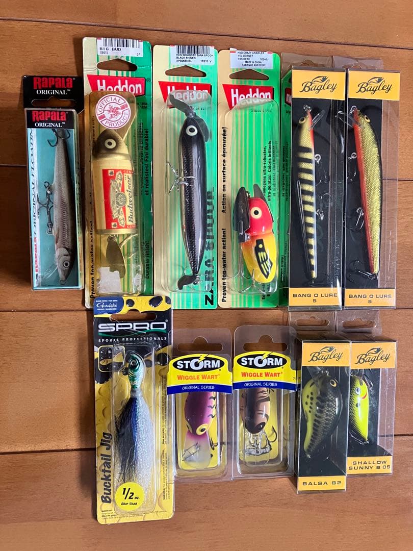 未使用　アメリカンルアー11個セット(へドン、バグリー、ストーム他)
