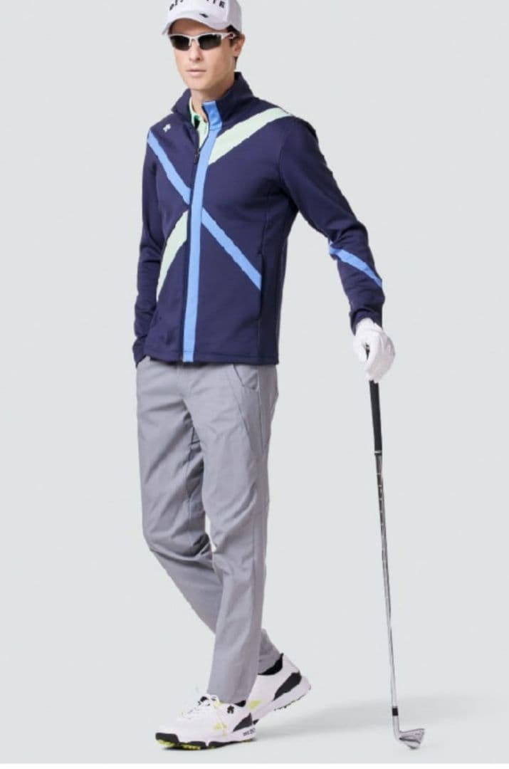 【入手困難】デサントゴルフ 切替 ストレッチ ジャージー ジャケット M