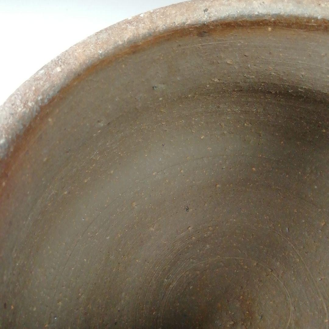 Ｔ６６７　建水　『備前焼』『十四代　木村長十郎(友敬)作』　共箱　茶道具