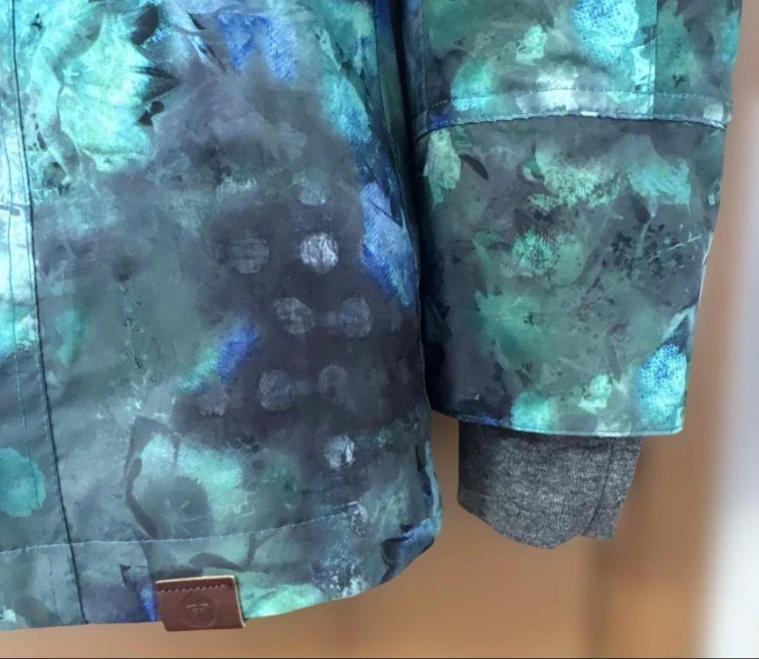 ROXY スノーボードウェア グリーン サイズL レディース スノーウェア 花柄