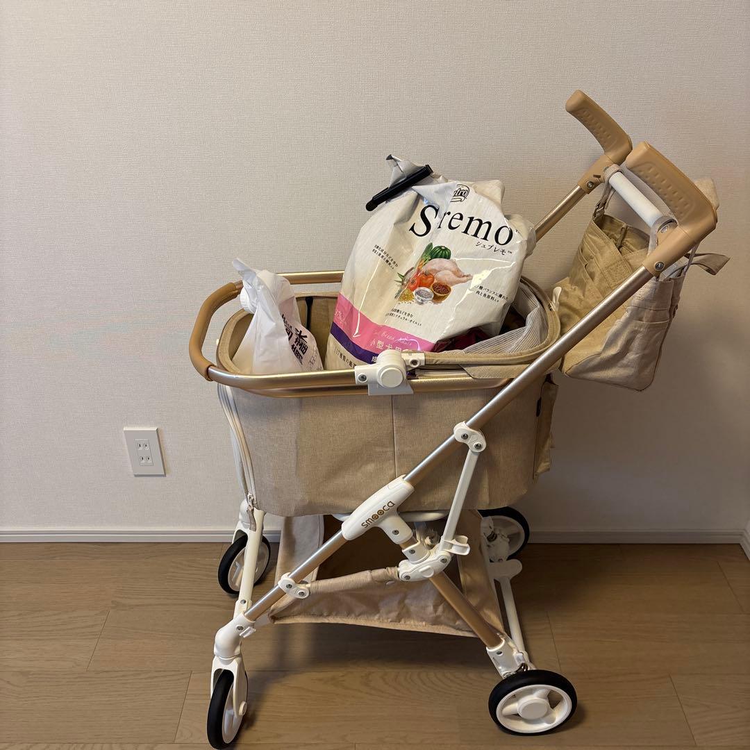 犬 バギー smooca mini ペットパラダイス ベージュ |スムーカミニ
