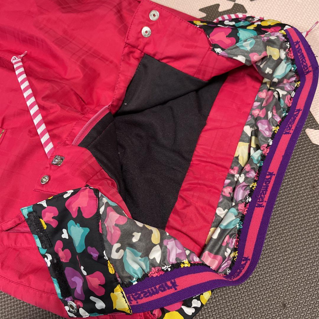 キスマーク　スキーウェア上下と手袋セット