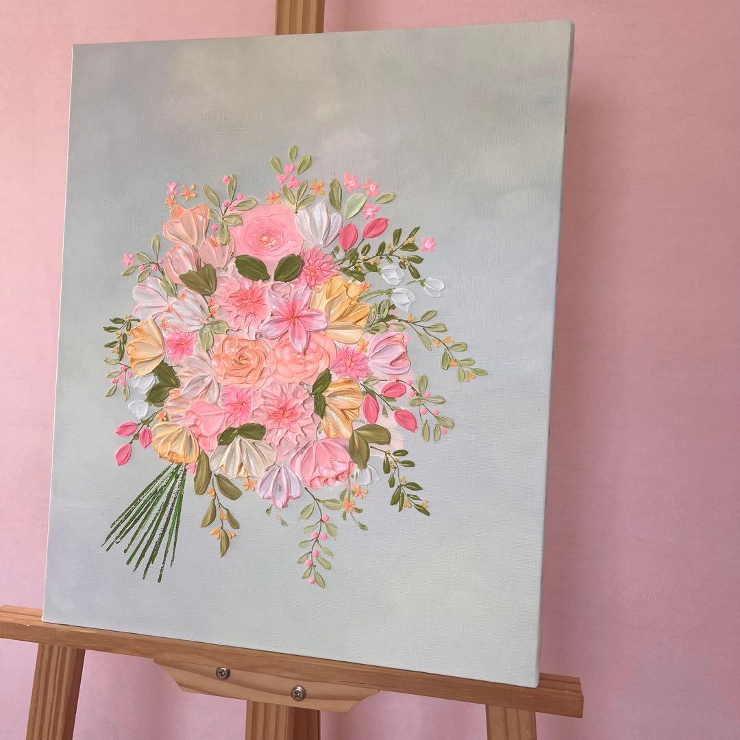 【なーさん＊様ページ】　母の日ギフト 花束 花の絵 ラベンダー ボタニカル