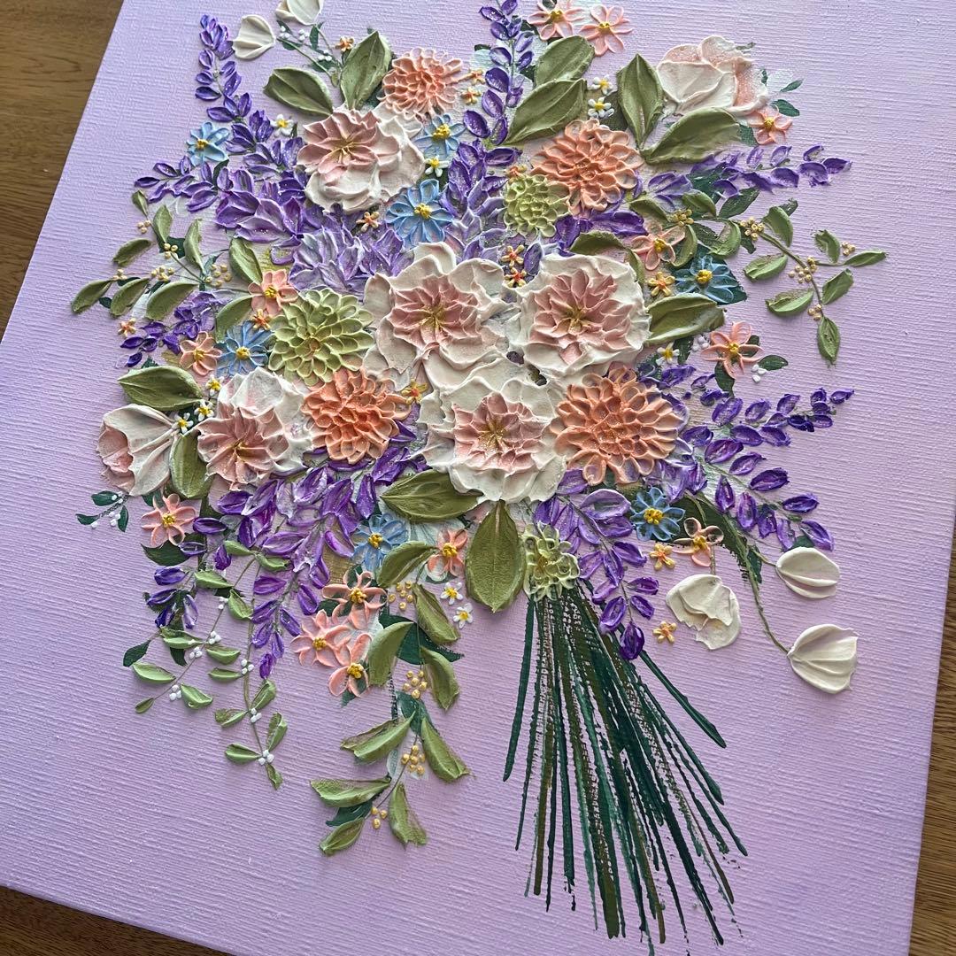 【なーさん＊様ページ】　母の日ギフト 花束 花の絵 ラベンダー ボタニカル