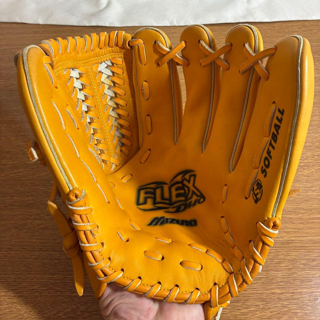 ミズノ フレックスデュオ 一般軟式 グローブ グラブ 内野手 極美品