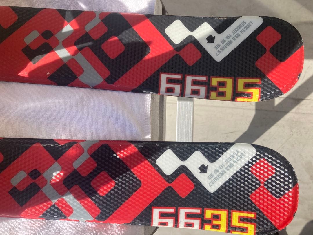 ショートスキー(ファン)スノーボード　ブーツ用SALOMON×DRAKE赤黒黄