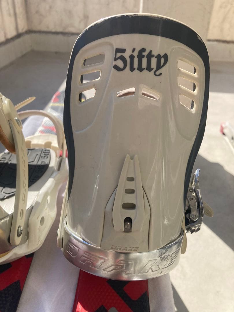 ショートスキー(ファン)スノーボード　ブーツ用SALOMON×DRAKE赤黒黄