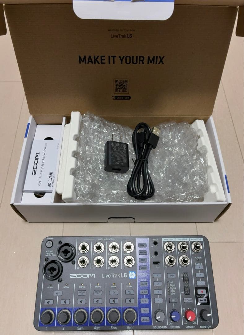 ZOOM ズーム L-6 デジタルミキサー