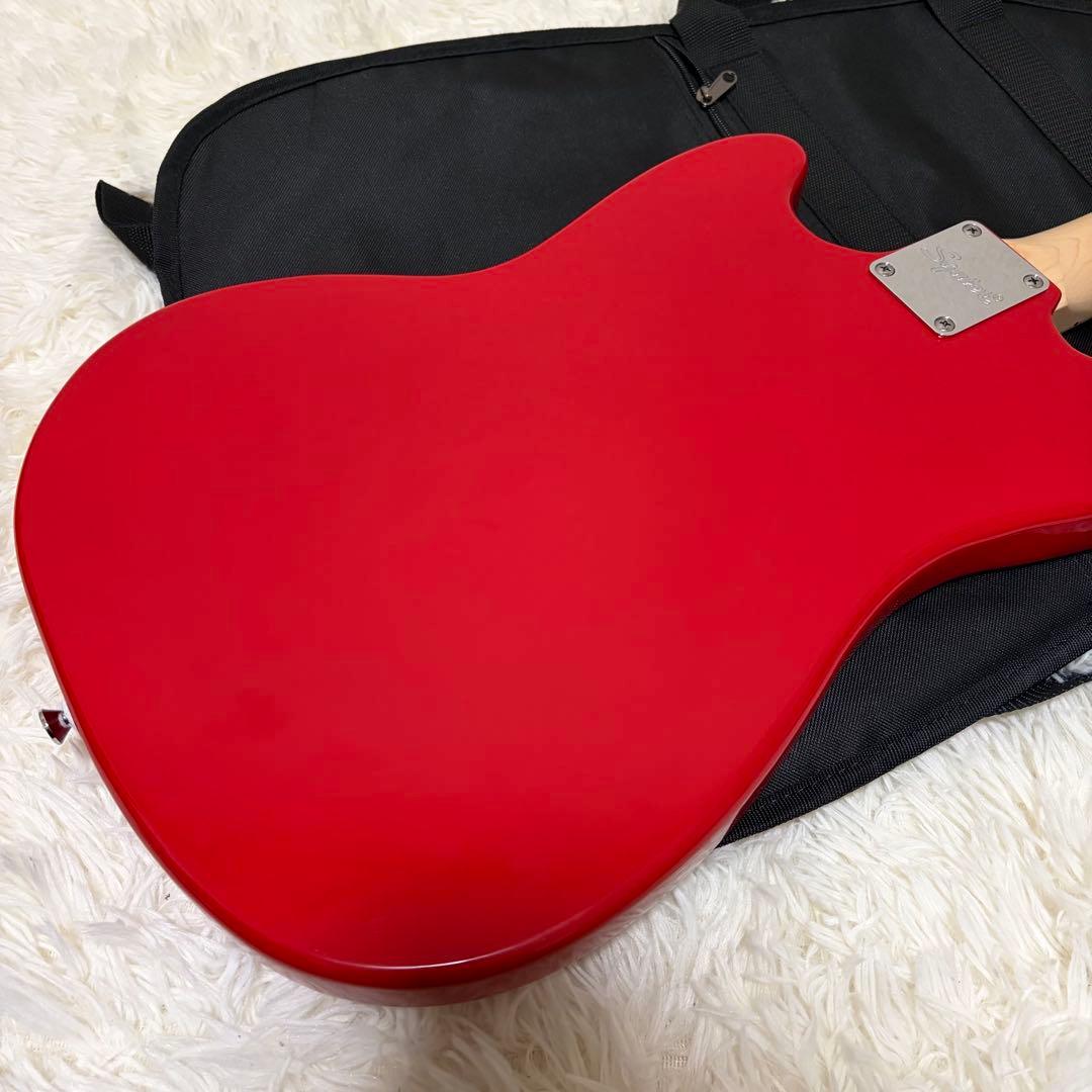 極美品 Squier by Fender MUSTANG Sonic レッド