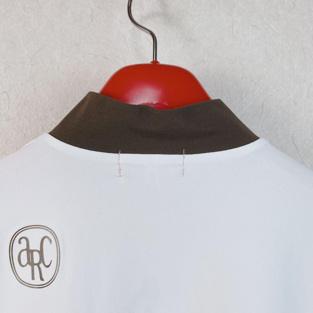 25FW【新品未使用 アルチビオ】機能素材脇ラインポイント半袖ハイネック38号