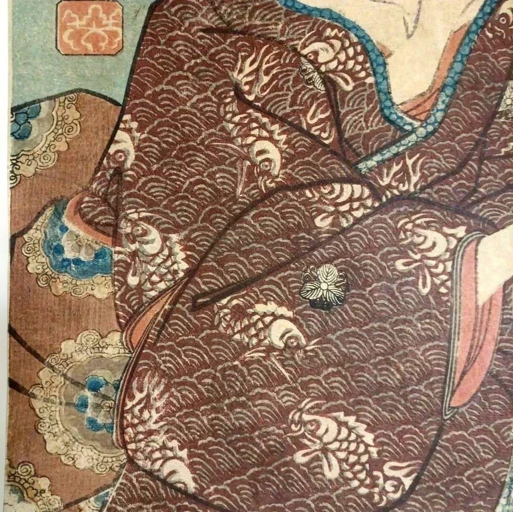 浮世絵版画山海愛度圖會たんと釣りたい尾張焼物歌川国芳画、嘉永5年出版、おまけ付き