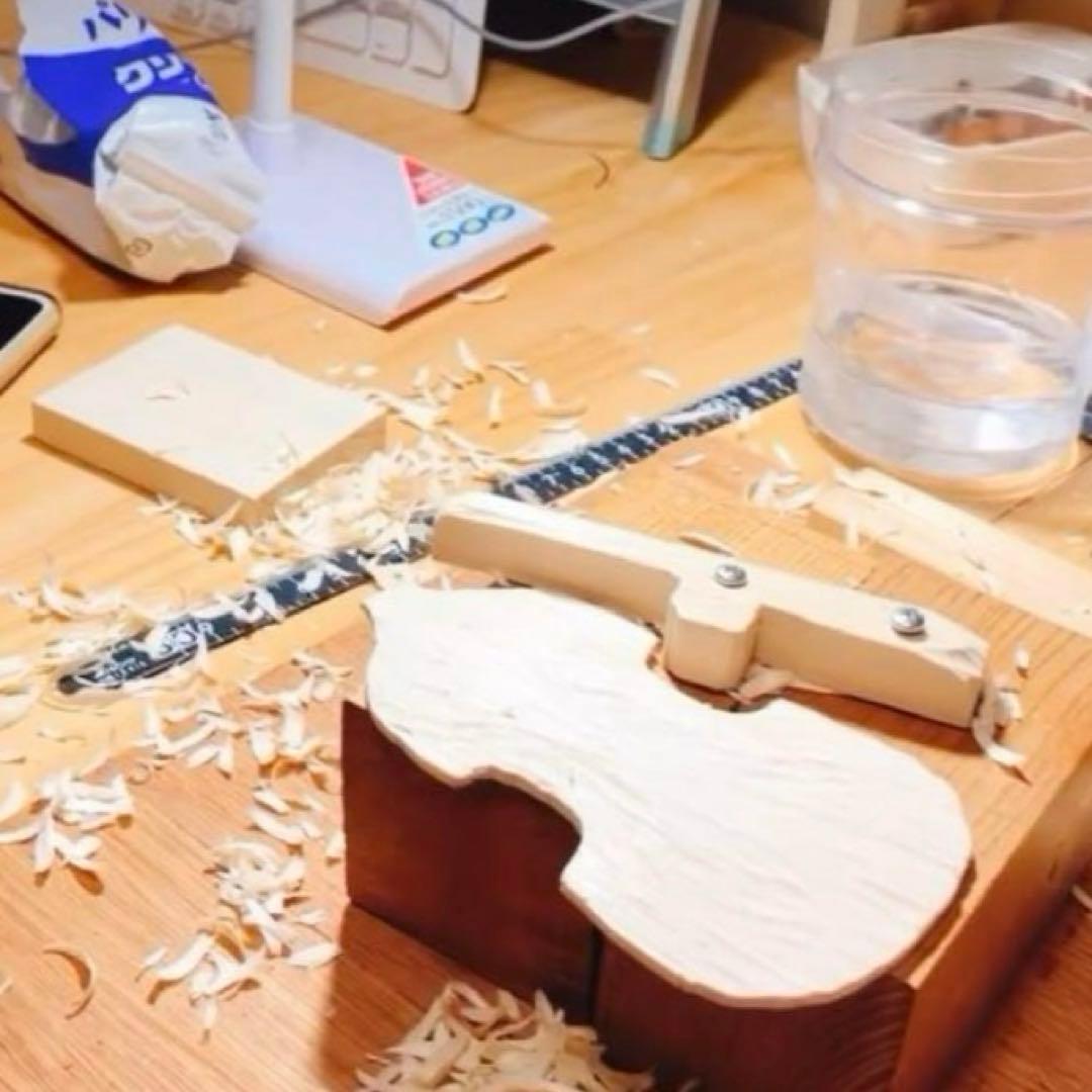 手作り小型コントラバス（約22cm）