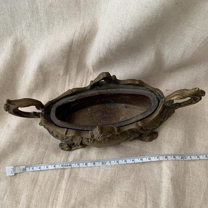 真鍮　ジャルディニエール　花器　フラワーポット　 フレンチ雑貨　ヴィンテージ