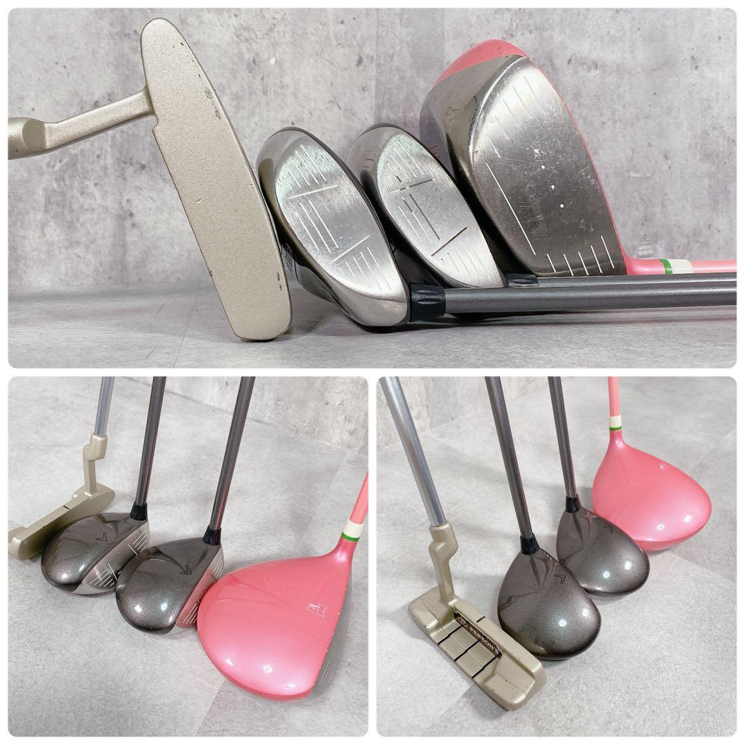 V837 キャロウェイ 他 ゴルフクラブ レディース セット ピンク ソレイル