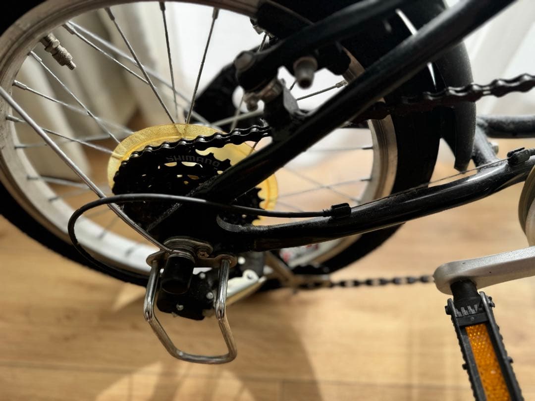 キャプテンスタッグ 軽量アルミフレーム16インチ折りたたみ自転車