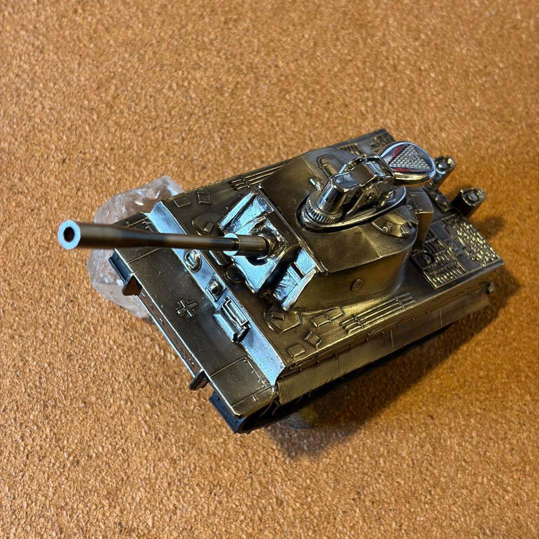 TIGER TANK 戦車型 ライターオブジェ メタル製 ミリタリー KEIWA